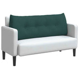 Cuscino per Schiena Verde Scuro 120 x 24 x 50 cm Tessuto