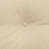 Cuscino per Schiena Crema 120 x 24 x 50 cm Tessuto