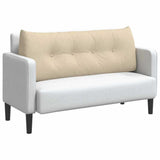 Cuscino per Schiena Crema 120 x 24 x 50 cm Tessuto