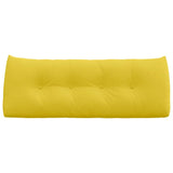 Cuscino per Schiena Giallo Chiaro 120 x 24 x 50 cm Tessuto