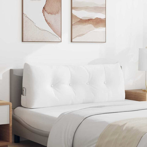 Cuscino per Schiena Bianco 120 x 24 x 50 cm Tessuto