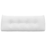 Cuscino per Schiena Bianco 120 x 24 x 50 cm Tessuto