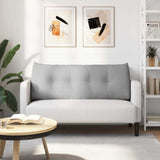 Cuscino per Schiena Grigio Nuvola 120 x 24 x 50 cm Tessuto