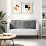 Cuscino per Schiena Grigio scuro 140 x 24 x 50 cm Tessuto