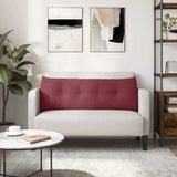 Cuscino per Schiena Rosso Vino 140 x 24 x 50 cm Tessuto