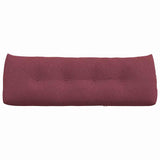 Cuscino per Schiena Rosso Vino 140 x 24 x 50 cm Tessuto