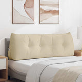 Cuscino per Schiena Crema 140 x 24 x 50 cm Tessuto