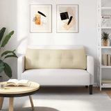 Cuscino per Schiena Crema 140 x 24 x 50 cm Tessuto