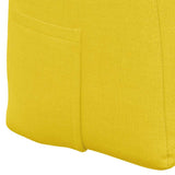 Cuscino per Schiena Giallo Chiaro 140 x 24 x 50 cm Tessuto