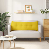 Cuscino per Schiena Giallo Chiaro 140 x 24 x 50 cm Tessuto