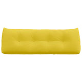 Cuscino per Schiena Giallo Chiaro 140 x 24 x 50 cm Tessuto