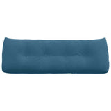 Cuscino per Schiena Blu 140 x 24 x 50 cm Velluto