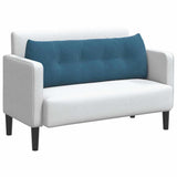 Cuscino per Schiena Blu 140 x 24 x 50 cm Velluto