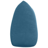 Cuscino per Schiena Blu 140 x 24 x 50 cm Velluto