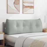 Cuscino per Schiena Grigio chiaro 140 x 24 x 50 cm Velluto