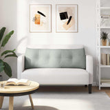 Cuscino per Schiena Grigio chiaro 140 x 24 x 50 cm Velluto