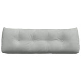 Cuscino per Schiena Grigio chiaro 140 x 24 x 50 cm Velluto