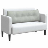 Cuscino per Schiena Grigio chiaro 140 x 24 x 50 cm Velluto