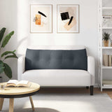 Cuscino per Schiena Grigio scuro 140 x 24 x 50 cm Velluto