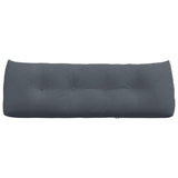 Cuscino per Schiena Grigio scuro 140 x 24 x 50 cm Velluto