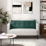 Cuscino per Schiena Verde Scuro 140 x 24 x 50 cm Velluto