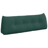 Cuscino per Schiena Verde Scuro 140 x 24 x 50 cm Velluto