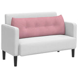 Cuscino per Schiena Rosa 140 x 24 x 50 cm Velluto