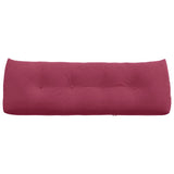 Cuscino per Schiena Rosso Vino 140 x 24 x 50 cm Velluto