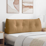 Cuscino per Schiena Marrone 140 x 24 x 50 cm Velluto