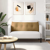 Cuscino per Schiena Marrone 140 x 24 x 50 cm Velluto