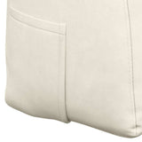 Cuscino per Schiena Crema 140 x 24 x 50 cm Velluto