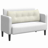 Cuscino per Schiena Crema 140 x 24 x 50 cm Velluto