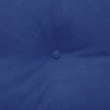 Cuscino per Schiena Blu Polizia 140 x 24 x 50 cm Velluto