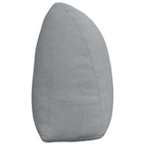 Cuscino per Schiena Grigio chiaro 160 x 24 x 50 cm Tessuto