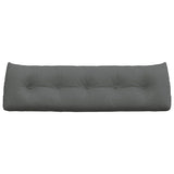 Cuscino per Schiena Grigio scuro 160 x 24 x 50 cm Tessuto