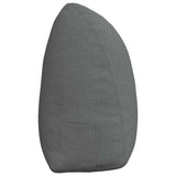 Cuscino per Schiena Grigio scuro 160 x 24 x 50 cm Tessuto