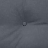 Cuscino per Schiena Grigio scuro 160 x 24 x 50 cm Velluto