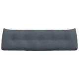 Cuscino per Schiena Grigio scuro 160 x 24 x 50 cm Velluto