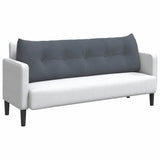 Cuscino per Schiena Grigio scuro 160 x 24 x 50 cm Velluto