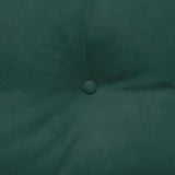 Cuscino per Schiena Verde Scuro 160 x 24 x 50 cm Velluto