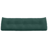 Cuscino per Schiena Verde Scuro 160 x 24 x 50 cm Velluto