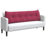 Cuscino per Schiena Rosso Vino 160 x 24 x 50 cm Velluto