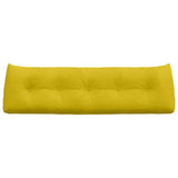 Cuscino per Schiena Giallo 160 x 24 x 50 cm Velluto