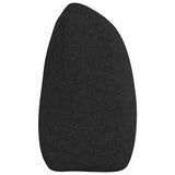 Cuscino per Schiena Nero 180 x 24 x 50 cm Tessuto