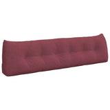 Cuscino per Schiena Rosso Vino 180 x 24 x 50 cm Tessuto