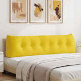 Cuscino per Schiena Giallo Chiaro 180 x 24 x 50 cm Tessuto