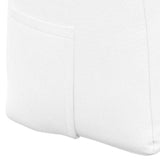 Cuscino per Schiena Bianco 180 x 24 x 50 cm Tessuto