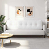 Cuscino per Schiena Bianco 180 x 24 x 50 cm Tessuto