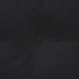 Cuscino per Schiena Nero 180 x 24 x 50 cm Velluto