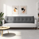 Cuscino per Schiena Grigio scuro 200 x 24 x 50 cm Tessuto